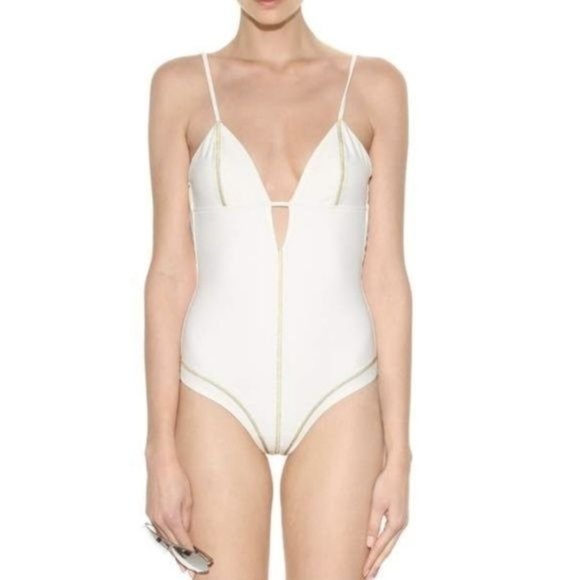 Grogor Pirouzi 'Jamie' One Piece Metallic Scoop Swimsuit - Picture 2 of 8
